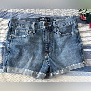 Hollister Women's Blue Denim Shorts